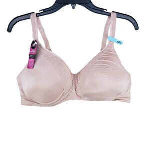 Bali Comfort Revolution Bra Size 40C Nude Wirefree Lightly Padded W/Cups For Pro